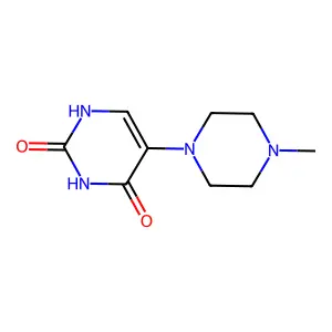 5-(4-methylpiperazin-1-yl)-1H-pyrimidine-2,4-dione structure
