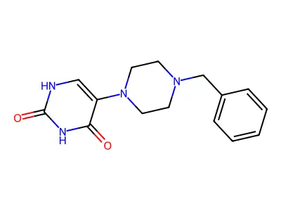 5-(4-Benzylpiperazinyl)uracil structure