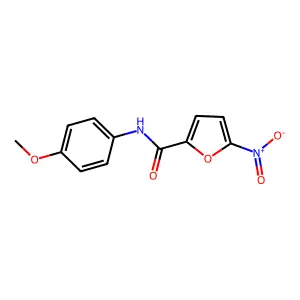 N-(4-methoxyphenyl)-5-nitrofuran-2-carboxamide structure