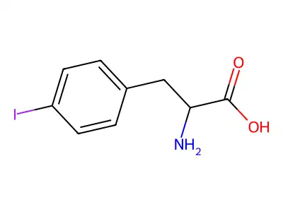 4-Iodo-D-phenylalanine structure