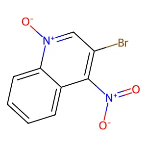 3-溴-4-硝基喹啉1-氧化物 structure