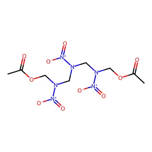 8-Oxa-2,4,6-triazadecan-1-ol, 2,4,6-trinitro-9-oxo-, 1-acetate structure
