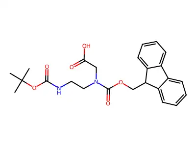 Fmoc-N-(2-Boc-aminoethyl)-Gly-OH structure