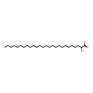 2-羟基二十六烷酸 structure