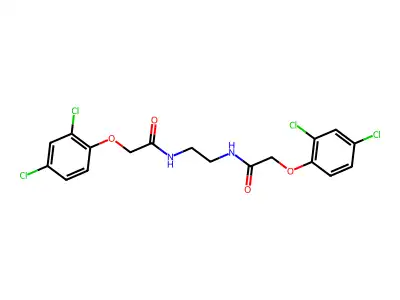 Acetamide, N,N'-1,2-ethanediylbis[2-(2,4-dichlorophenoxy)- structure