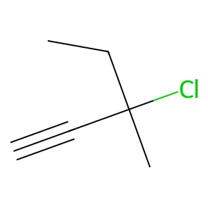 3-Chloro-3-methyl-1-pentyne structure