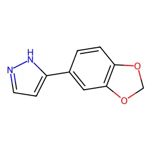 3-(1,3-benzodioxol-5-yl)-1H-pyrazole structure