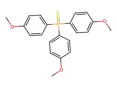 Tris(4-methoxyphenyl)phosphine sulfide structure
