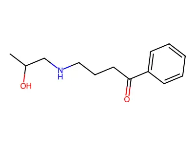 1-Butanone, 4-((2-hydroxypropyl)amino)-1-phenyl- structure