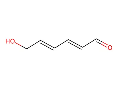 6-Hydroxyhexa-2,4-dienal structure