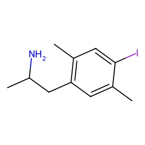 1-(2,5-Dimethyl-4-iodophenyl)-2-aminopropane structure