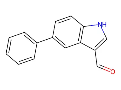 5-phenyl-1H-indole-3-carbaldehyde structure