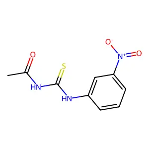 N-{[(3-nitrophenyl)amino]carbonothioyl}acetamide structure