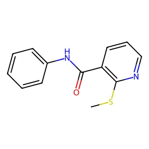2-(methylsulfanyl)-N-phenylpyridine-3-carboxamide structure
