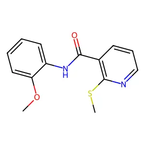 N-(2-methoxyphenyl)-2-methylsulfanylpyridine-3-carboxamide structure
