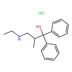 Benzhydrol, alpha-(2-(ethylamino)-1-methylethyl)-, hydrochloride structure