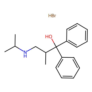 Benzhydrol, alpha-(2-(isopropylamino)-1-methylethyl)-, hydrobromide structure