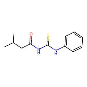 3-methyl-N-(phenylcarbamothioyl)butanamide structure