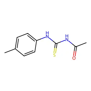 N-[(4-methylphenyl)carbamothioyl]acetamide structure