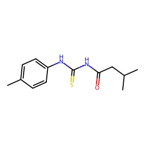 3-methyl-N-[(4-methylphenyl)carbamothioyl]butanamide structure