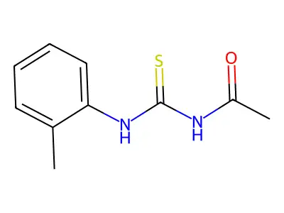 N-[(2-methylphenyl)carbamothioyl]acetamide structure