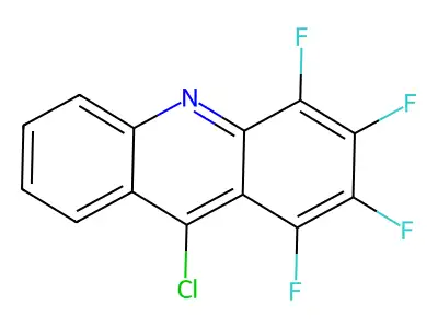 9-Chloro-1,2,3,4-tetrafluoroacridine structure