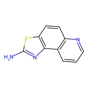 Thiazolo(4,5-f)quinolin-2-amine structure