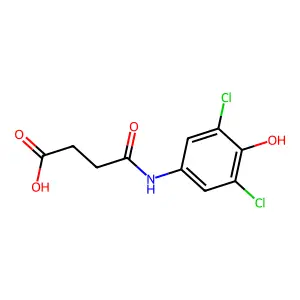 N-(3,5-二氯-4-羟基苯基)琥珀酰胺酸 structure