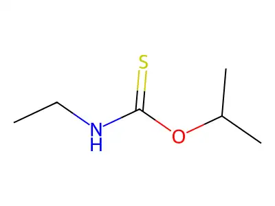 O-(1-Methylethyl) N-ethylcarbamothioate structure