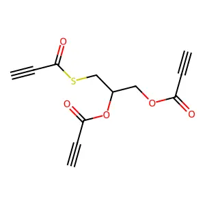 S,O,O'-tripropyryl-1-thioglycerol structure
