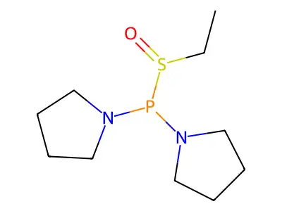 Ethylsulfinyl(dipyrrolidin-1-yl)phosphane structure