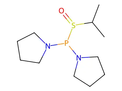 Propan-2-ylsulfinyl(dipyrrolidin-1-yl)phosphane structure