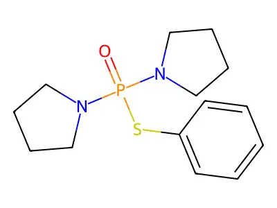 1-(Phenylthio(pyrrolidin-1-yl)phosphoryl)pyrrolidine structure