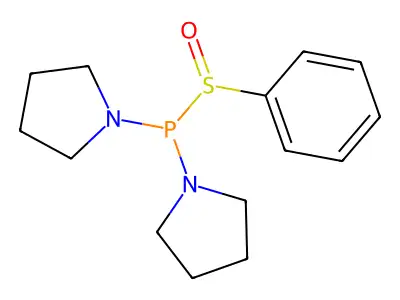 Phenylsulfinyl(dipyrrolidin-1-yl)phosphane structure