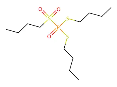 Phosphonodithioic acid, (butylsulfonyl)-, S,S-dibutyl ester structure