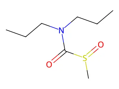 N,N-二丙基-1-(甲基亚磺酰基)甲酰胺 structure