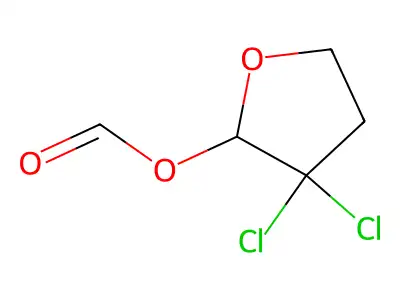 (3,3-Dichlorooxolan-2-yl) formate structure