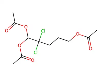 (5,5-Diacetyloxy-4,4-dichloropentyl) acetate structure