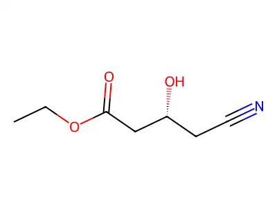 Ethyl (3R)-4-cyano-3-hydroxybutanoate structure