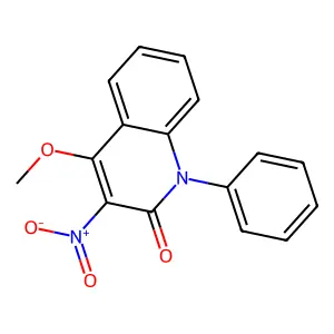 3-nitro-4-methoxy-1-phenyl-2(1H)-quinolinone structure