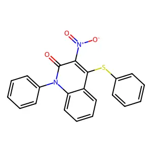 3-Nitro-1-phenyl-4-phenylsulfanylquinolin-2-one structure