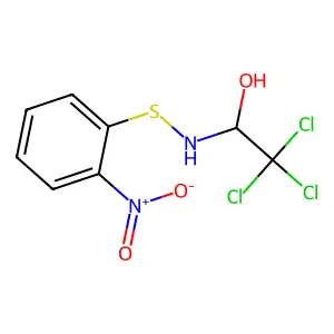 2,2,2-Trichloro-1-(2-nitrophenylthioamino)ethanol structure