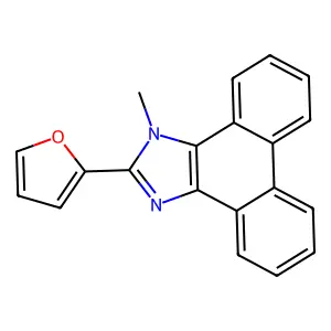 2-(Furan-2-yl)-3-methylphenanthro[9,10-d]imidazole structure