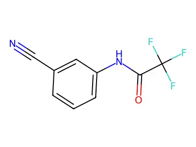 N-(3-cyanophenyl)-2,2,2-trifluoroacetamide structure