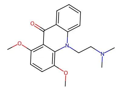 10-(2-(Dimethylamino)ethyl)-1,4-dimethoxy-9(10H)-acridinone structure