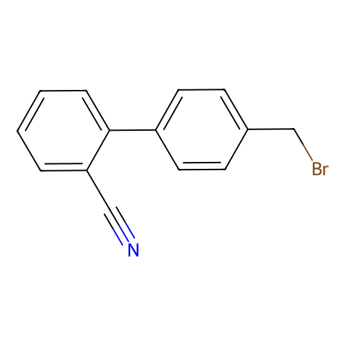 4'-(Bromomethyl)-2-cyanobiphenyl structure