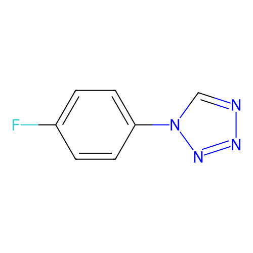 1-(4-fluorophenyl)-1H-1,2,3,4-tetrazole structure