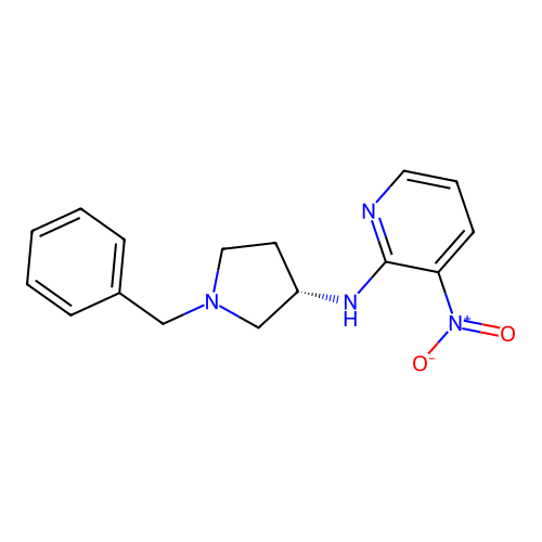 (S)-N-(1-Benzylpyrrolidin-3-yl)-3-nitropyridin-2-amine structure