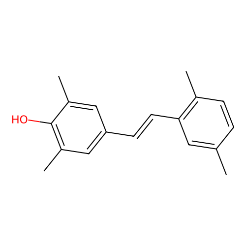 2,6-Dimethyl-4-(2-(2,5-dimethylphenyl)ethenyl)phenol structure