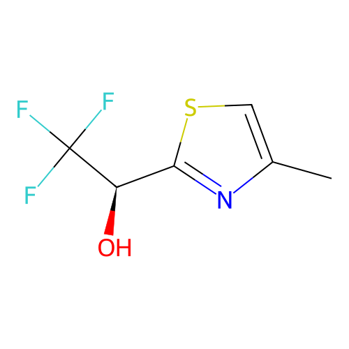 (1S)-2,2,2-trifluoro-1-(4-methyl-1,3-thiazol-2-yl)ethan-1-ol structure